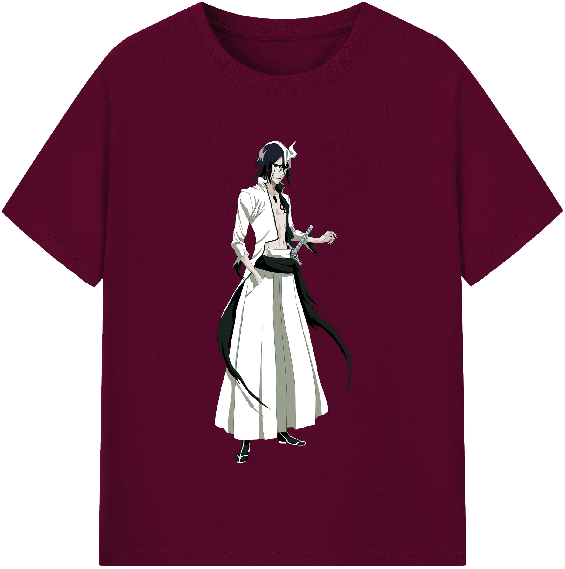 （画像用） ブリーチ ウルキオラ·シファー BLEACH Ulquiorra cifer レディースカジュアルプリントTシャツ（綿100％）